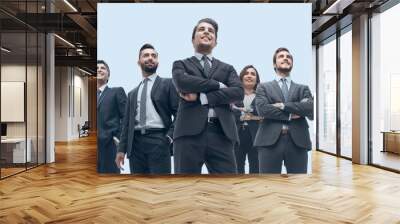 happy successful business team isolated on white background Wall mural