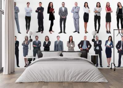 successful business people isolated on white background Wall mural