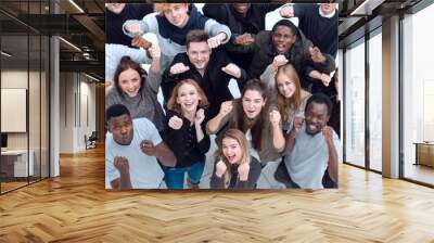 team of diverse young people looking at the camera Wall mural