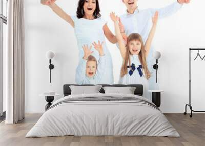 the gladness of a happy family Wall mural