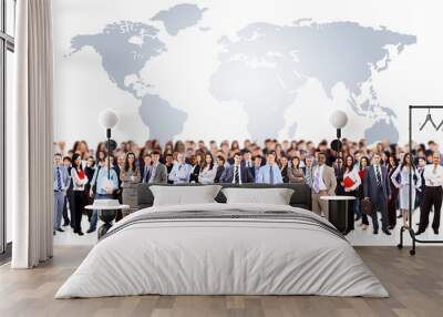 Young attractive business people - the elite business team Wall mural