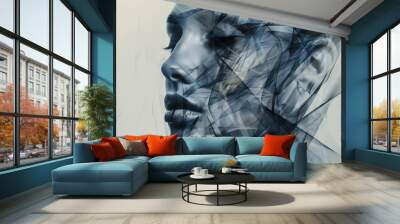 background with a person Wall mural