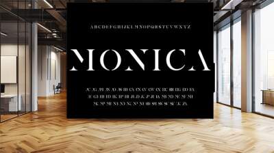 Abstract elegant luxury typeface design vector with ligatures Wall mural