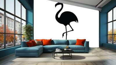 Flamingo silhouette design vector Wall mural