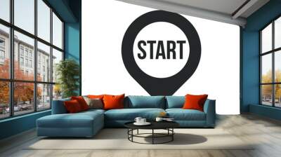 start point icon Wall mural