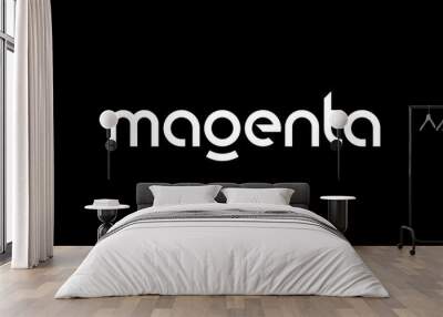 Unique modern creative display font vector Wall mural