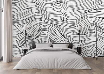 abstract lines seamless wallpaper Wall mural