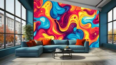 abstract lines seamless wallpaper Wall mural