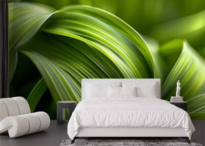 Abstract natural tropical plant background Selective focus Wall mural