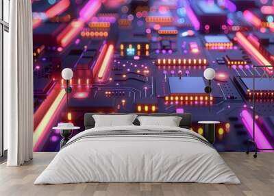 an abstract hardware board Wall mural