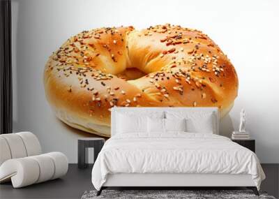 Bagel bread close up Wall mural