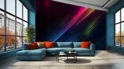 dark blurry ambient grainy mesh colored gradient wallpaper Wall mural