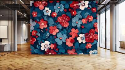 floral wallpaper background Wall mural