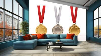 gold medal with ribbon Wall mural