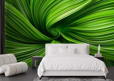 Green tropical plant close-up Wall mural