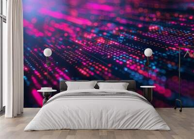 programming and code development abstract bright wallpape Wall mural