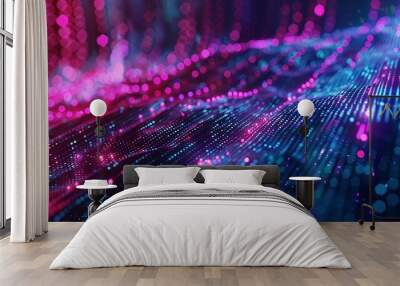 programming and code development abstract bright wallpape Wall mural