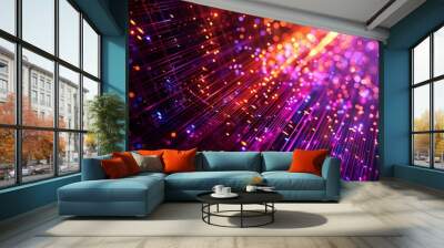 programming and code development abstract bright wallpape Wall mural