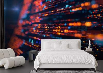 programming and code development abstract bright wallpaper Wall mural