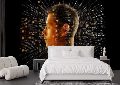 Technology design background  Wall mural