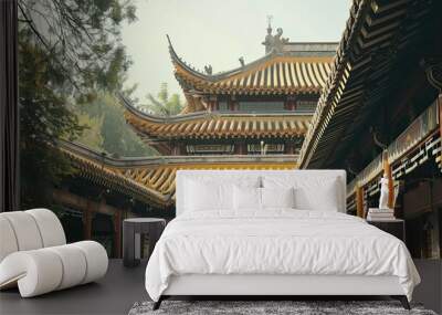 Traditional Chinese architecture Wall mural