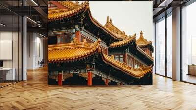 Traditional Chinese architecture Wall mural