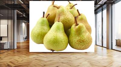 Pear Fruit isolated on white background Wall mural