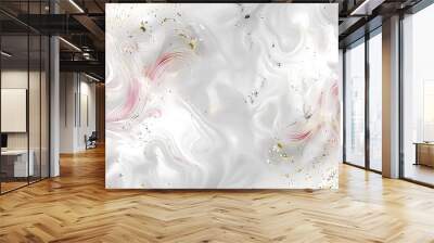 solid white background with grey swirls Wall mural