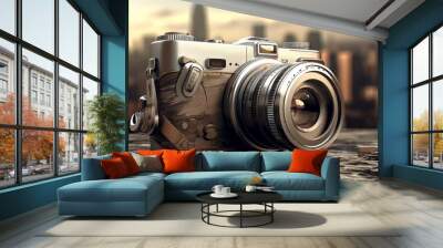 creative photography: exploring the digital camera concept with vibrant imagery Wall mural