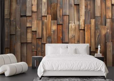 Textured serenity: natural shera wood wall texture background for interior design projects and inspirational spaces Wall mural