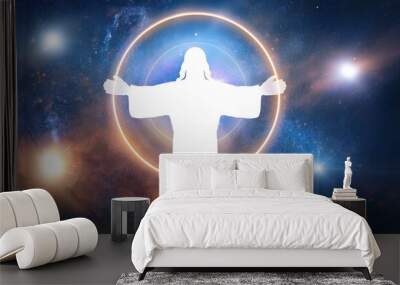 christ love energy spiritual digital art religion cosmic Wall mural