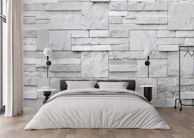 limestone wall texture background classic gray white travertine texture for design Wall mural