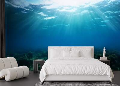 sea or ocean underwater deep nature background Wall mural