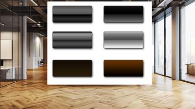 rectangular web buttons Wall mural