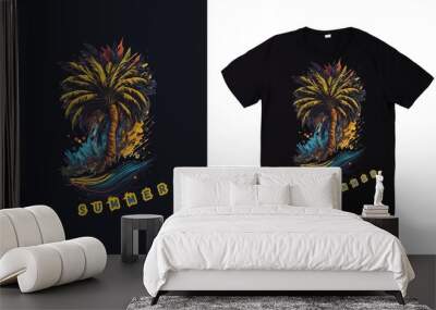 t shirt design concept Wall mural