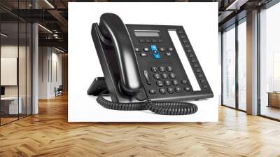 black office ip phone Wall mural