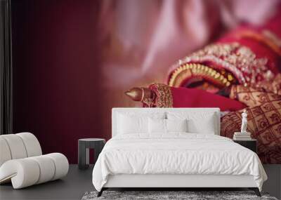 indian traditional bride Wall mural