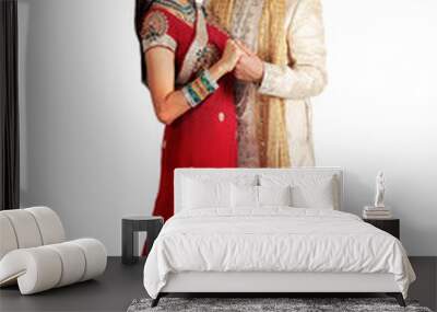 indian couple in traditional wear. Wall mural