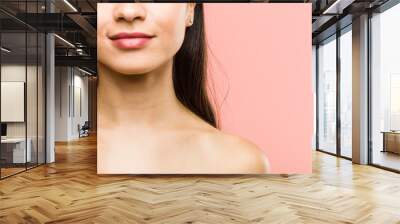 Close up of a young beauty and natural arab woman posing Wall mural