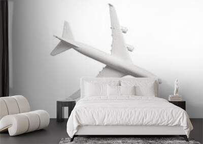 Small airplane isolated on white background Wall mural