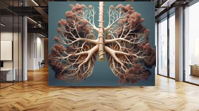 brain with dna Wall mural