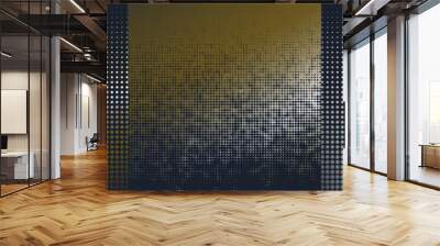 Set of metallic and halftone backgrounds in gold and black colors Wall mural