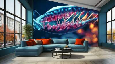 A gene editing lab with CRISPR technology in action Wall mural