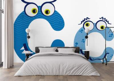 monster abc - c Wall mural