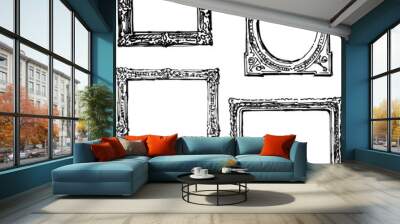 hand drawn frames Wall mural