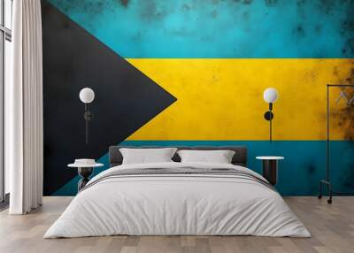 Flag of Bahamas Wall mural