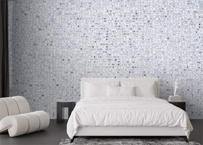 Silver Sequin Fabric Texture. Wall mural