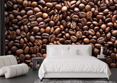 Coffee beans background Wall mural