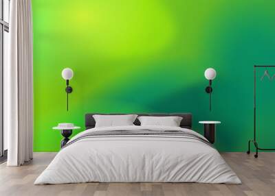 Green gradient background Wall mural