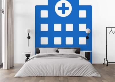 Hospital building icon Wall mural